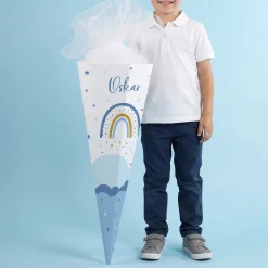 Schultüte mit Regenbogenmotiv für Jungen