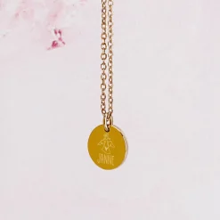 Schutzengel Halskette mit Name graviert - wahlweise in Gold & Silber