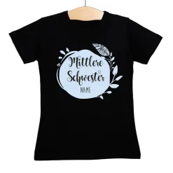 Schwestern T-Shirt für kleine, mittlere und große Schwestern