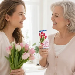 Secco Dose für Mama mit Tulpen Motiv | Secco als Geschenk zum Muttertag | 200 ml