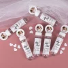 Seifenblasen 6er Set im Marmor Design zur Hochzeit mit Foto