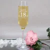 Sektglas - Happy Birthday 18 mit Name