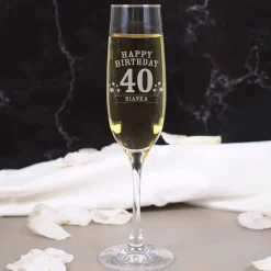Sektglas von Leonardo zum Geburtstag mit Gravur