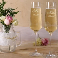 Sektgläser mit Gravur zur Hochzeit