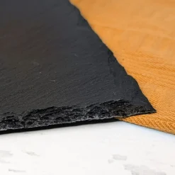 Servierplatte aus Schiefer personalisiert mit Name | Sterneküche | 20x20 cm