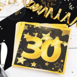 Servietten Star zum 30. Geburtstag
