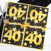 Servietten Star zum 40. Geburtstag