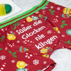 Sexy Boxershorts - Süßer die Glocken nie klingen | Scherz-Geschenk für Männer zu Weihnachten