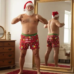 Sexy Boxershorts - Süßer die Glocken nie klingen | Scherz-Geschenk für Männer zu Weihnachten