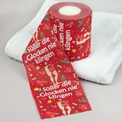 Sexy Toilettenpapier zu Weihnachten - Süßer die Glocken nie klingen - Scherzgeschenk für Männer