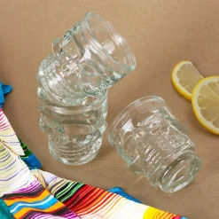 Shooter Schnaps-Glas 50 ml im Totenkopfdesign