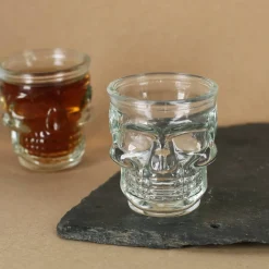 Shooter Schnaps-Glas 50 ml im Totenkopfdesign