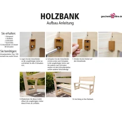 Sitzbank mit Wunschtext