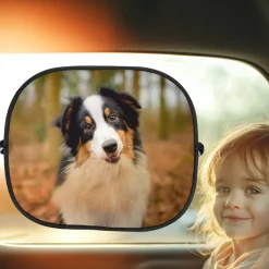 Sonnenschutz für das Autofenster mit persönlichen Foto bedruckt