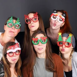 Spaß-Brille im weihnachtlichen Design