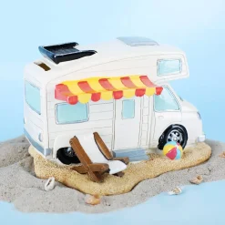 Spardose - Wohnmobil am Strand