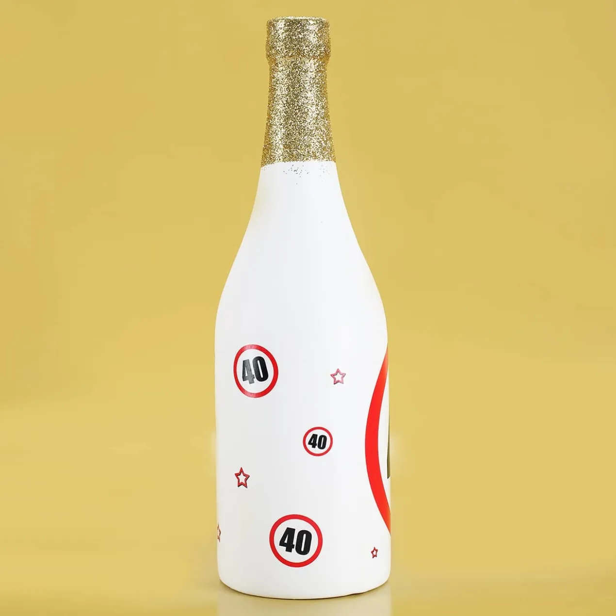 Spar-Flasche mit Verkehrszeichenmotiv mit verschiedenen Zahlen