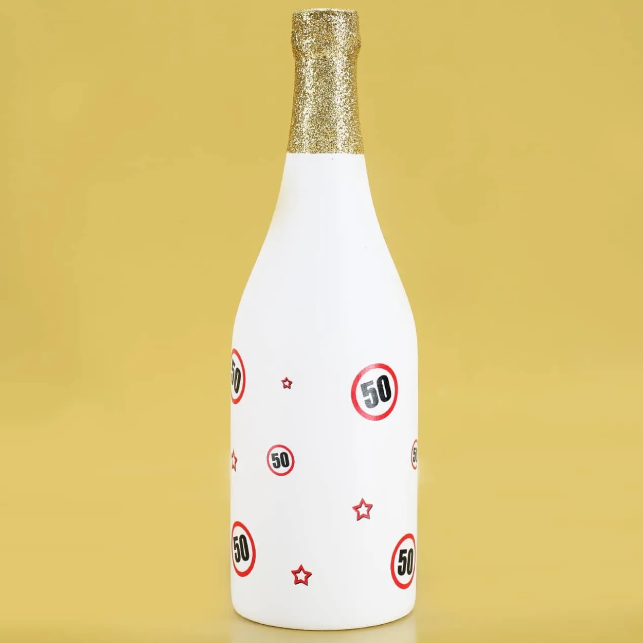 Spar-Flasche mit Verkehrszeichenmotiv mit verschiedenen Zahlen