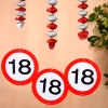 Spiralgirlande Verkehrsschild 18