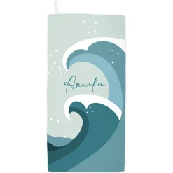 Sporthandtuch für Urlaub & Strand personalisiert mit Name | Sport Handtuch schnelltrocknend