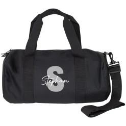 Sporttasche mit Name & Initiale personalisiert als Geschenk | Reisetasche für Freizeit & Sport