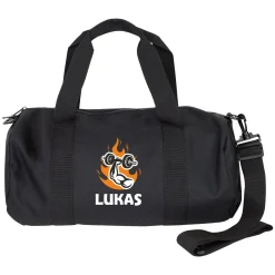 Sporttasche personalisiert mit Name & Gym Motiv | Duffle Bag für Männer & Sport als Geschenk