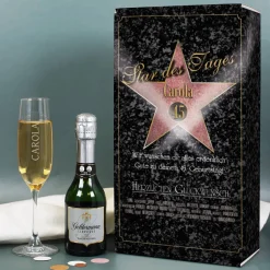 Star des Tages Geschenkset mit Sektglas und Sekt | Geldermann Flaschengärung