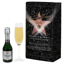 Star des Tages Geschenkset mit Sektglas und Sekt | Geldermann Flaschengärung