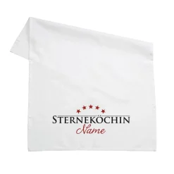 Sterneköchin - Geschirrtuch mit Wunschname