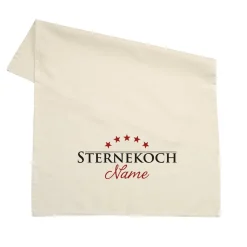 Sternekoch - Geschirrtuch mit Wunschname