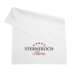 Sternekoch - Geschirrtuch mit Wunschname