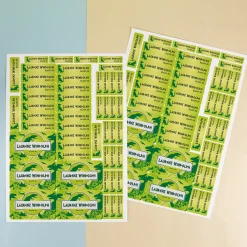 Sticker-Set für Schulkinder im Saurier-Look