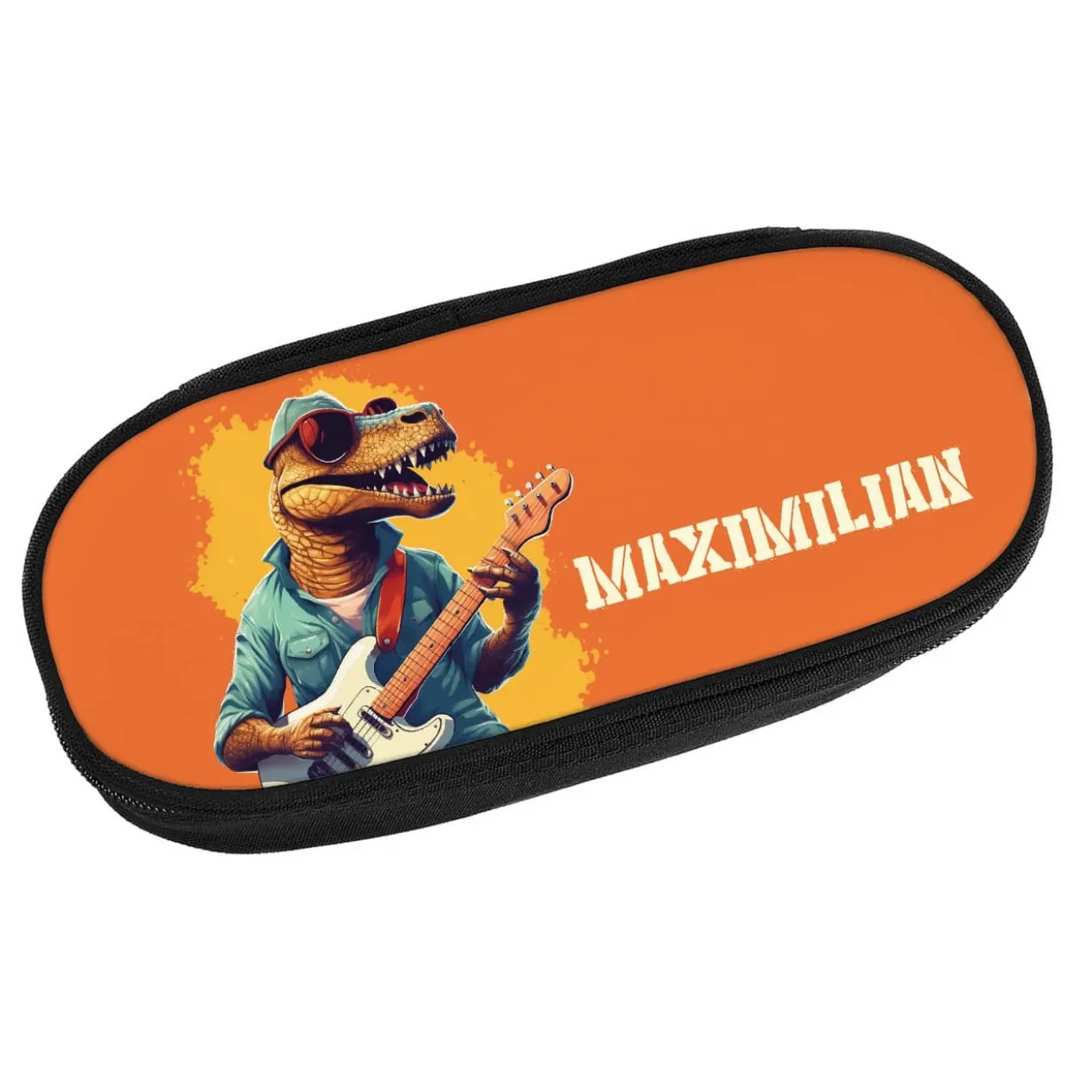 Stiftebox mit coolen Dinosauriern und Name