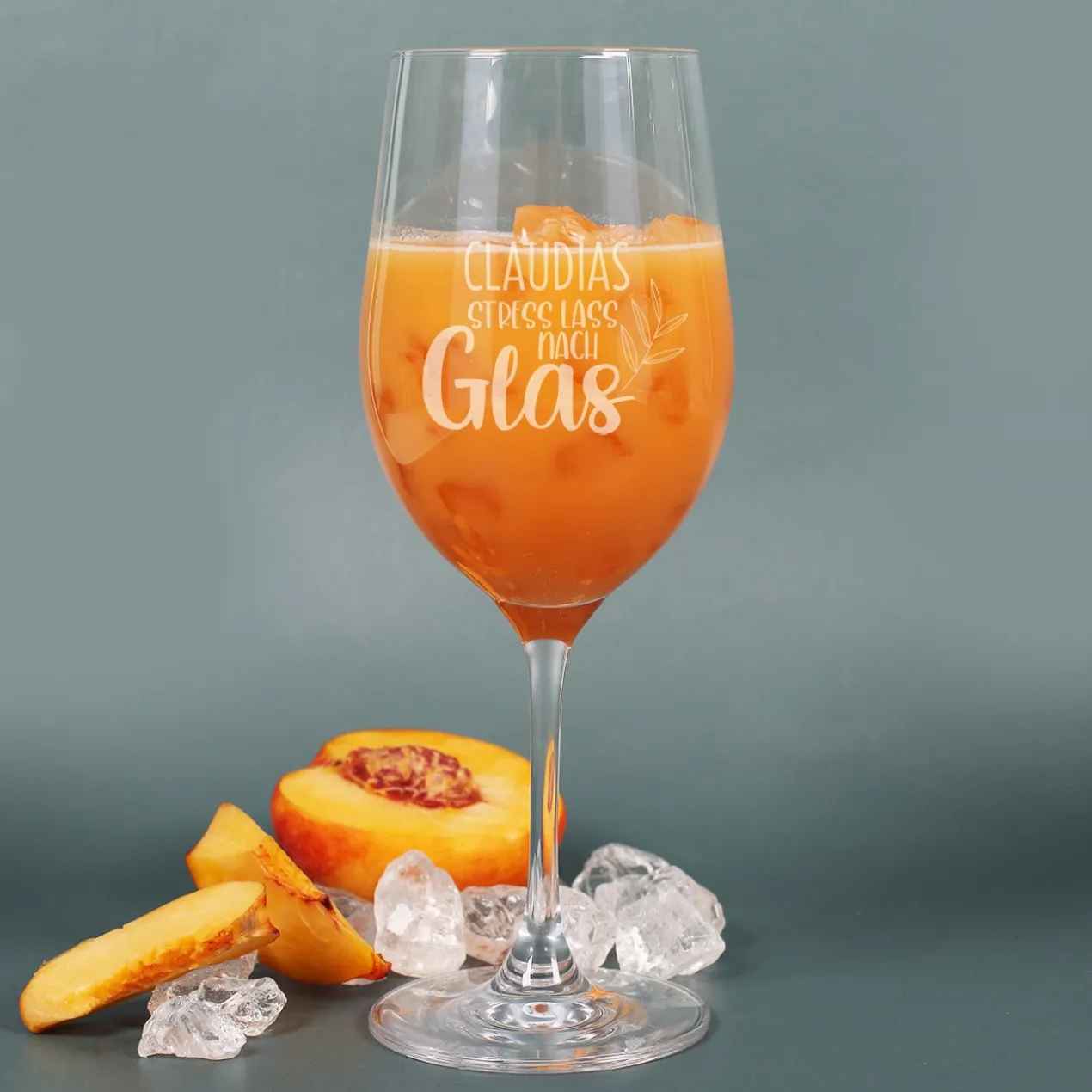 Stress lass nach! - Bellini Geschenkset mit Glas und Box