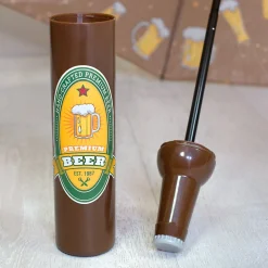 Taschen Regenschirm als Bierflasche