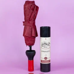 Taschen Regenschirm als Weinflasche Bordeaux