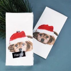 Taschentücher - Santa Dog