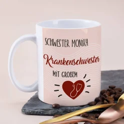 Tasse als Dankeschön für eine Krankenschwester mit großem Herz