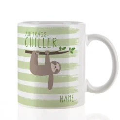 Tasse "Auftragschiller" mit Name