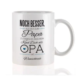 Tasse für den besten Opa mit Spruch und Wunschtext