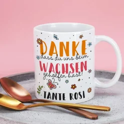 Tasse für Erzieher - Danke, dass du uns beim Wachsen geholfen hast!