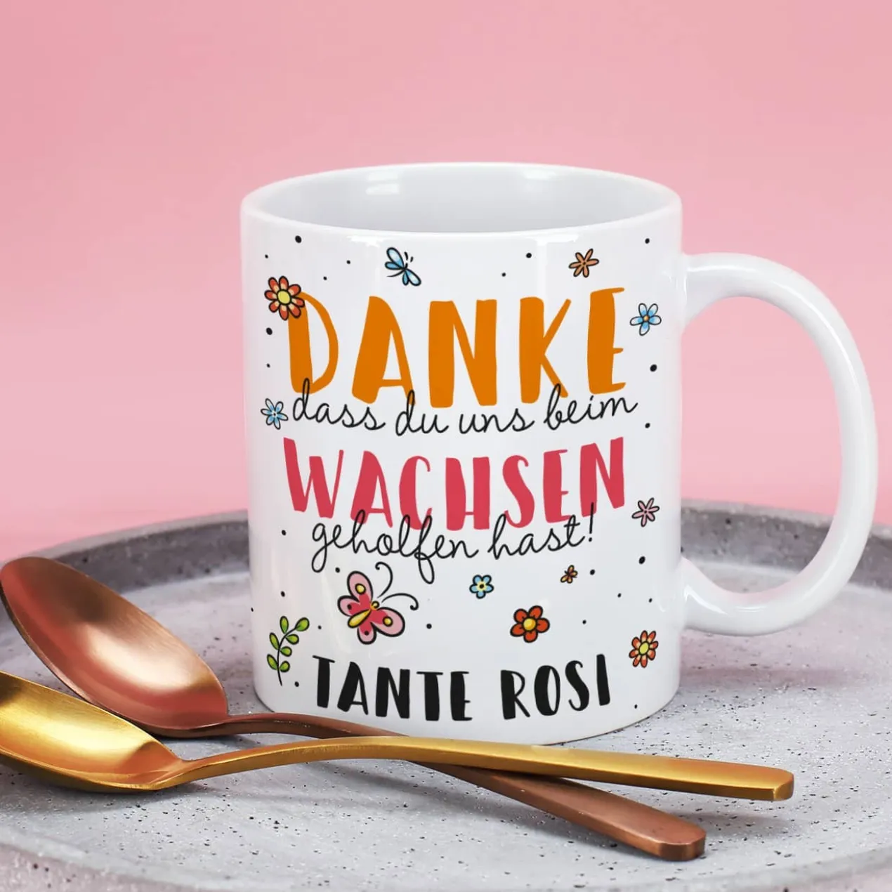 Tasse für Erzieher - Danke, dass du uns beim Wachsen geholfen hast!