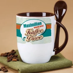 Tasse Kaffeepause mit Ihrem Wunschnamen