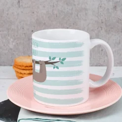 Tasse mit Faultier-Pärchen und Ihren Namen