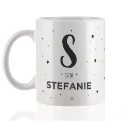 Tasse mit Name und Initiale