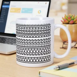 Tasse mit versteckter Botschaft 'Ich scheiss drauf' | Kaffeetasse als lustiges Geschenk