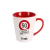 Tasse zum Geburtstag mit Verkehrszeichen, Wunschname & Alter