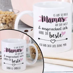 Tasse zum Muttertag - Es gibt so viele Mamas auf der Welt und ausgerechnet ich habe die beste