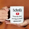 Tasse zum Valentinstag - Du bist das Beste, was ich je im Internet gefunden habe!