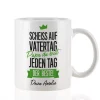 Tasse zum Vatertag - Du bist jeden Tag der Beste! mit Wunschtext